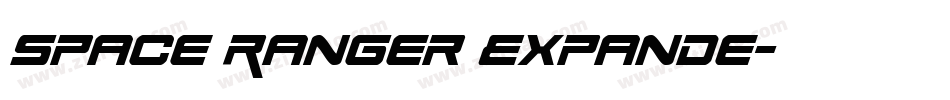 Space Ranger Expande字体转换